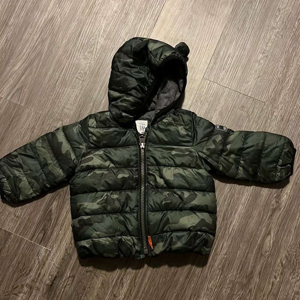Baby Gap Camo Bear Hooded Jacket